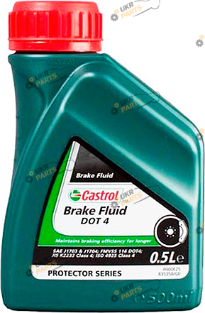 Тормозная жидкость Castrol DOT 4 BRAKE FLUID 0.5 л (CASBRAKEFLUIDDOT405L)