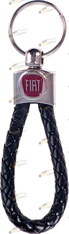 Брелок для авто Vitol FIAT кож.зам плетёный (48672)