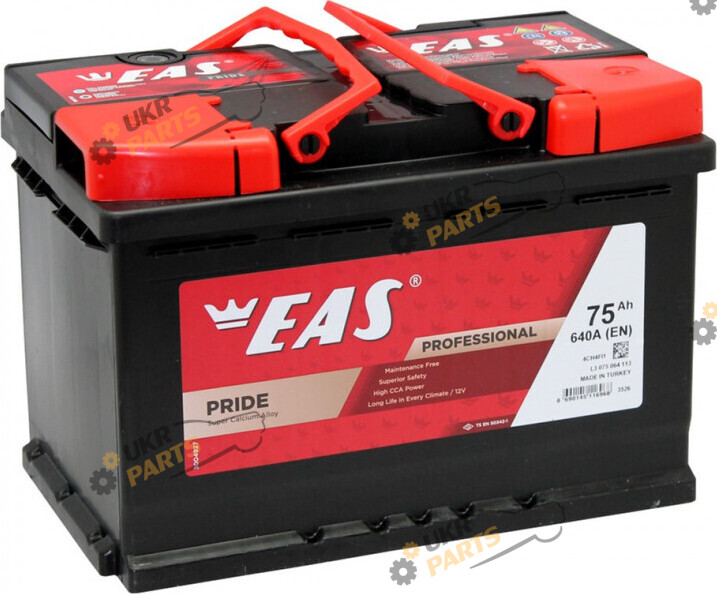 Автомобильный аккумулятор EAS Pride L3 640A MF L+ 75 Ач (8690145116968)