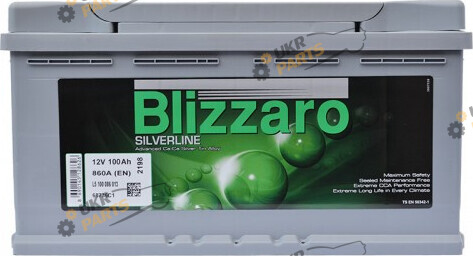 Автомобильный аккумулятор Blizzaro Silverline 860A, R+ 100 Ач (L5 100 086 013)