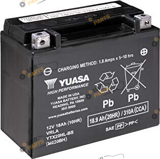 Мотоциклетный аккумулятор Yuasa МОТО High Performance MF VRLA Battery 18.9 Ач (YTX20HL-BS)