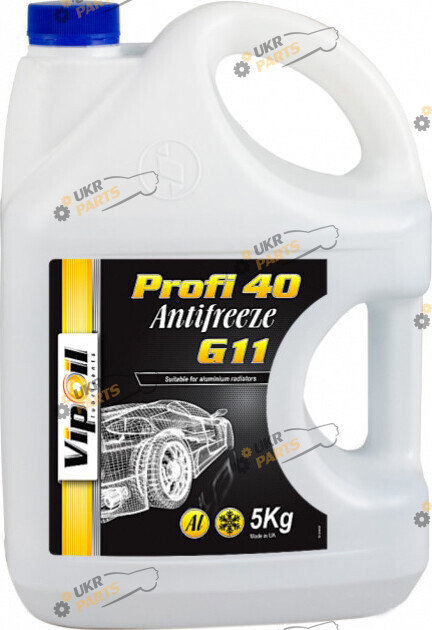 Антифриз Vipoil Profi 40 G11 синий 5 л (701399)