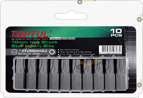 Набор бит Toptul T30 10 шт Стандарт (FSEA1230G)