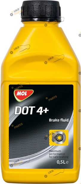 Тормозная жидкость MOL DOT 4 + 0.5 л (19010444)