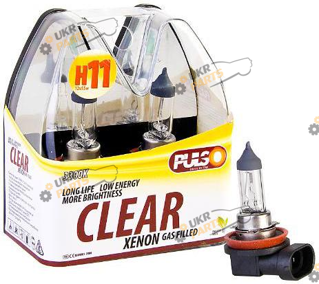 Галогеновая лампа Pulso H8/PGJ19-1 12v35w clear/c/box H11 1 шт (LP-92550)