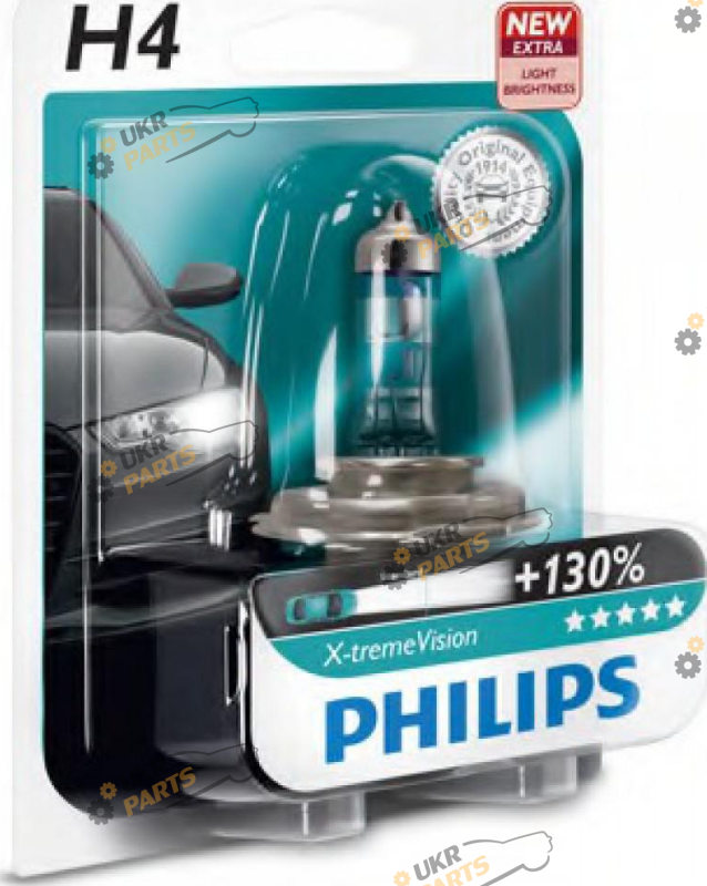 Галогеновая лампа Philips X-TremeVision H4 1 шт (22670)