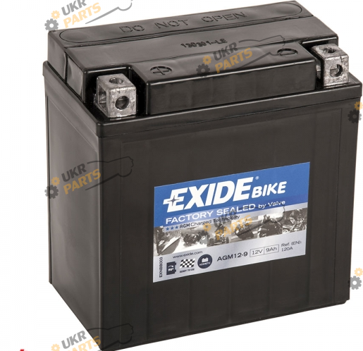 Мотоциклетный аккумулятор Exide 9 Ач (AGM12-9)
