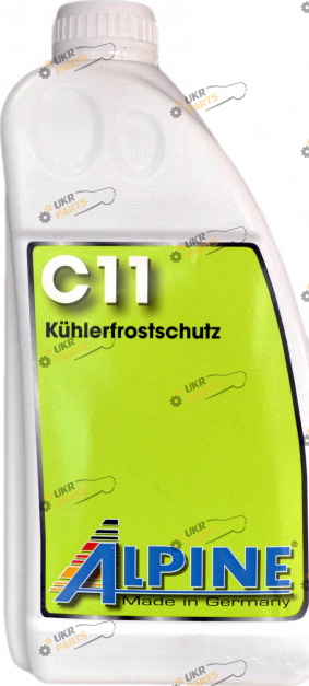 Концентрат антифриза Alpine C11 Кühlerfrostschutz G11 жёлтый 1.5 л (1145Y-15)