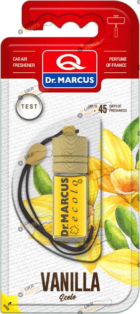 Ароматизатор DrMarkus Ecolo | Ваниль (Ароматизатор рідкий Dr.Marcus ECOLO NEW Vanilla коробка 4,5ml дерев'яний корок)