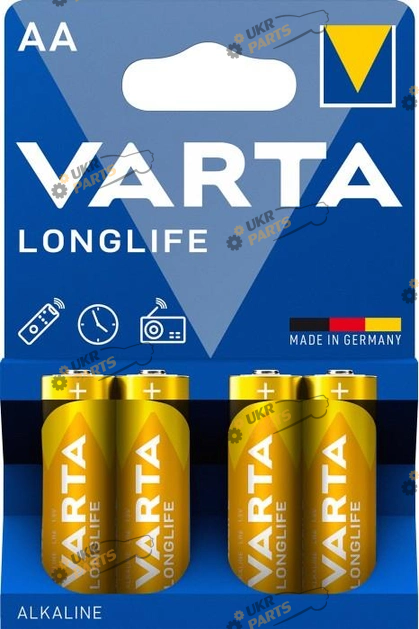 Батарейка Varta Longlife Extra AA 4 шт. (4106101414)
