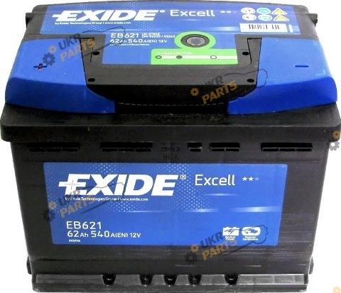 Автомобильный аккумулятор Exide EXCELL 540 А 62 Ач (EB621)