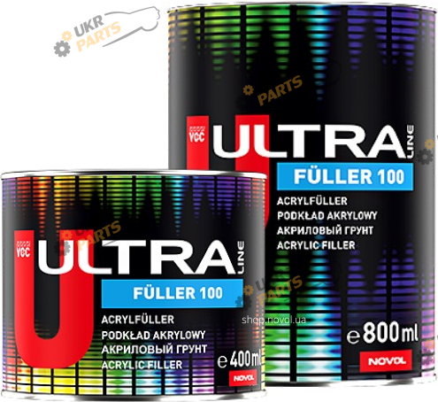 Грунтовка Novol акриловая ULTRA LINE FULLER 5+1,с затвердителем 0,08л белый 400 мл (90262)