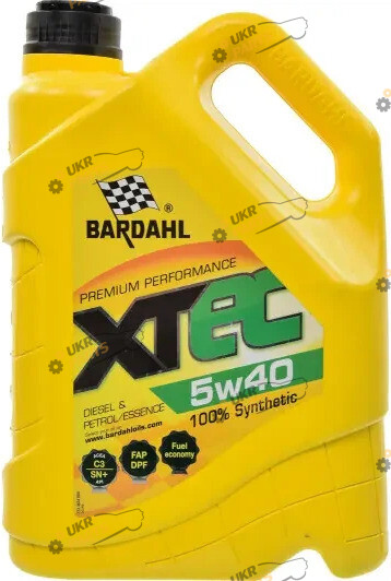 Моторное масло Bardahl XTEC 5W-40 5 л (36343)