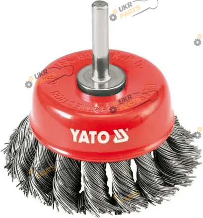 Щетка кольцевая Yato крацовка, хвостовик 6 мм, Ø=75 мм (YT-4752)
