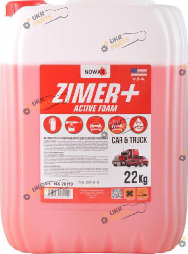 Шампунь для мойки NOWAX Nowax Zimer+ Active Foam 20 л (NX20119)