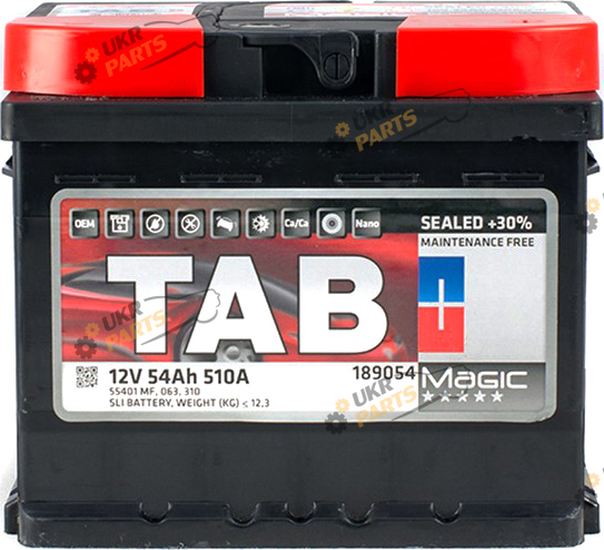 Автомобильный аккумулятор TAB Magic (0) Euro 54 Ач (189 054)