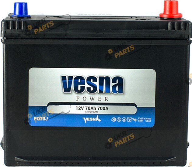 Автомобильный аккумулятор Vesna NEW!!!! Japan Euro(0) 70 Ач (415 270)