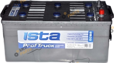 Грузовой аккумулятор ISTA ГРУЗОВОЙ PROFTRUCK 1500 А 225 Ач (7250502)