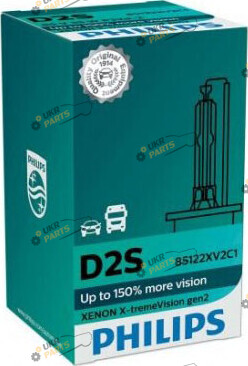 лампа Ксенон Philips X-tremeVision gen2 +150% more vision P32d-2 D2S 4100 K (37707133)