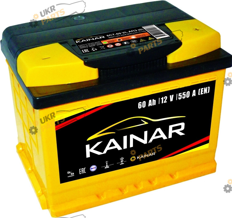 Автомобильный аккумулятор Kainar STANDART+ 60 Ач (0602611120ЖЧ)