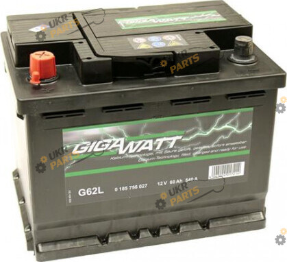 Автомобильный аккумулятор Gigawatt L+ 540 А 60 Ач (0185756027)