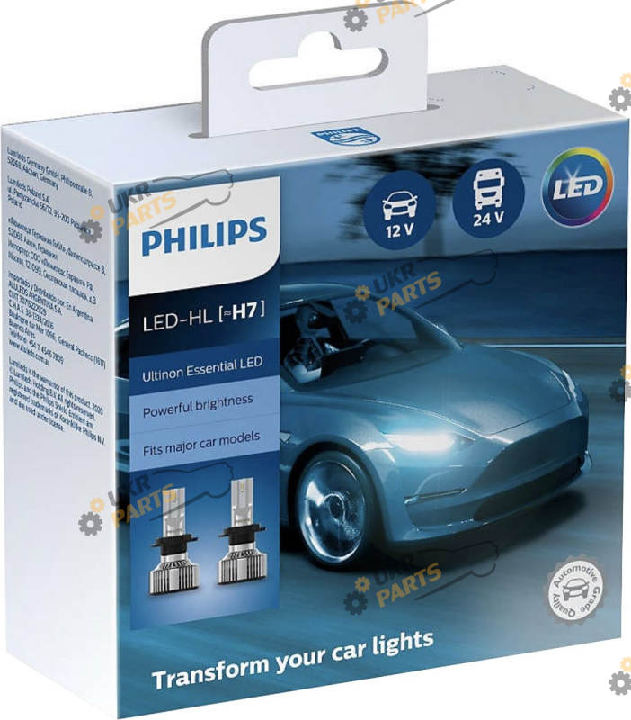 LED лампа Philips LED H7 11972UE2 Ultinon Essential Х2 (шт.) H7 20 Вт (11972UE2X2)