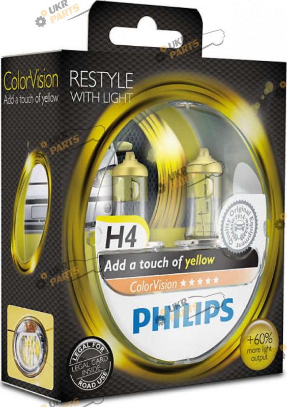 Галогеновая лампа Philips ColorVision H4 2 шт (22665)