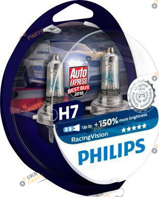 Галогеновая лампа Philips Racing Vision +150% H7 2 шт (PS 12972 RV S2)
