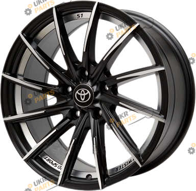 Литой диск Replica Toyota RD-S1 Matt Black Polished Undercut R16