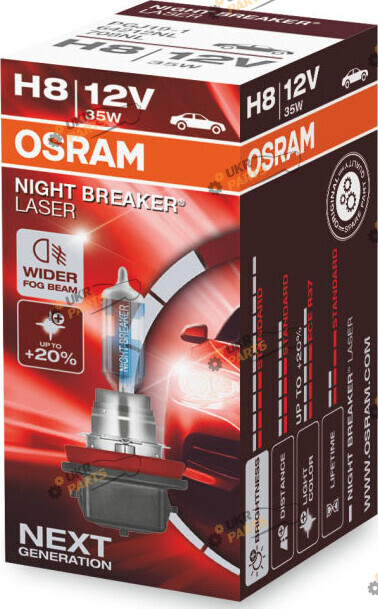 Галогеновая лампа Osram NIGHT BREAKER LASER H8 1 шт (4052899998827)