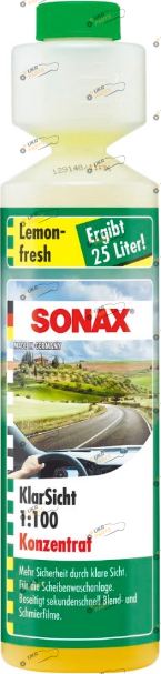 Жидкость омывателя концентрат летняя Sonax Лимон 0.25 л (373141)