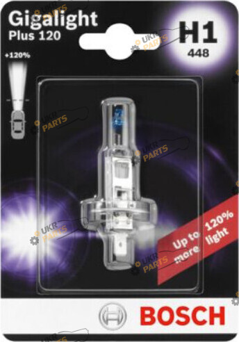 Галогеновая лампа Bosch +120% GigaLight H1 1 шт (1 987 301 108)