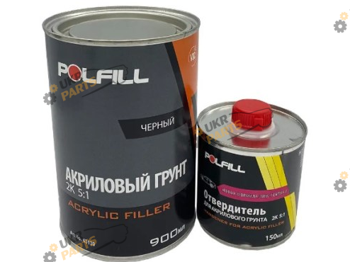 Грунтовка Polfill акриловая 5:1 Eco с затвердителем черный 750 мл (43139 (6))