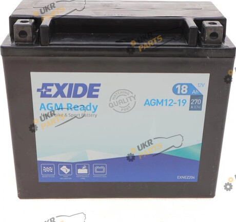Мотоциклетный аккумулятор Exide 18 Ач (AGM12-19)