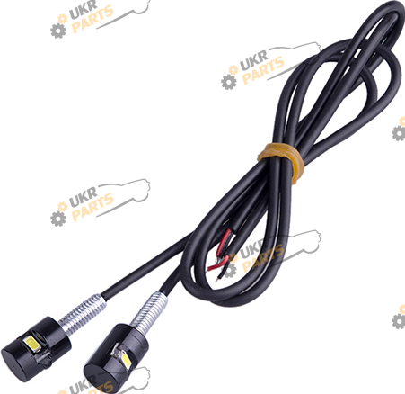 Болт крепления номера AG с подсветкой 1SMD 12в 2шт. черные White (60342)