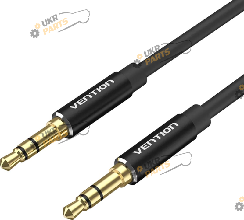 Кабель AUX Jack 3.5mm Vention Male to Male Aluminum Alloy Type (BAXBD) Black (BAXBI)