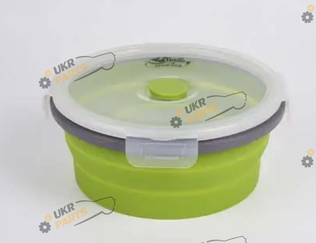 Контейнер Tramp 0,55 л складаний силіконовий з кришкою защіпкою (UTRC-088-olive)
