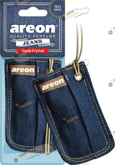 Ароматизатор Areon сухой листик Джинс | Black Crystal (27748)