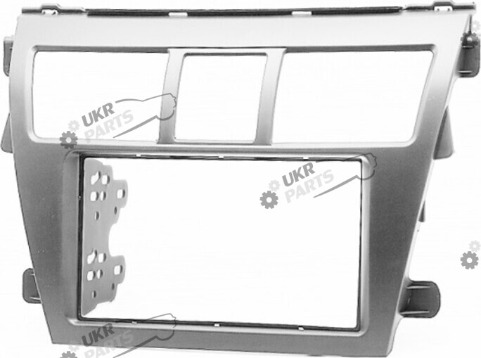 Переходная рамка Toyota Vios 2007+, Belta 2005-2008, Yaris Sedan 2006 > Silver 2 din (24395)