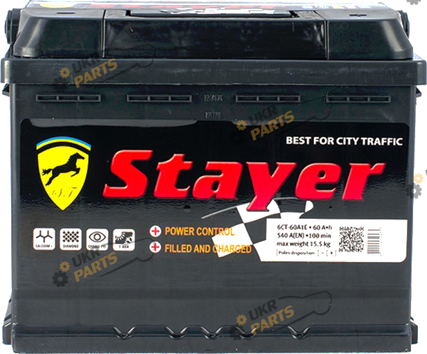 Автомобильный аккумулятор Stayer А1 Euro Black 60 Ач (ISD-60-0B)