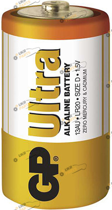 Батарейка GP Ultra Alkaline LR20 1.5v D 1 шт. (GP13AU)
