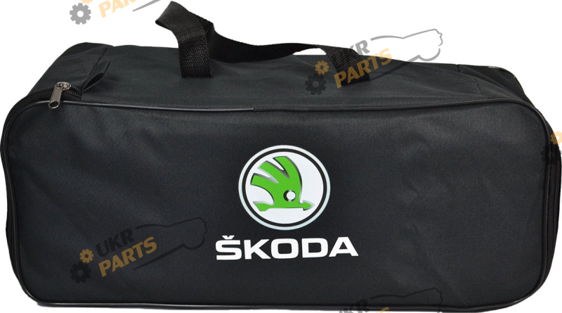Сумка органайзер Poputchik Skoda чорна 1 відділ розмір 45,5 х 18 х 18,5 см 16 л (03-123-1Д)