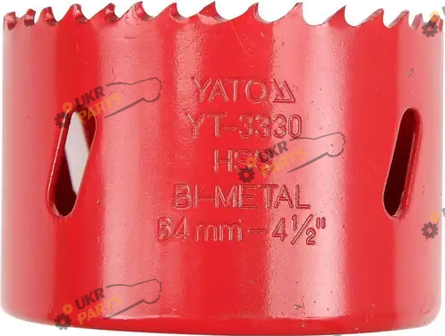 Сверло корончатое биметаллическое Yato HSS M3, 57 мм (YT-3327)