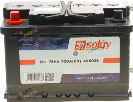 Автомобильный аккумулятор Solgy 75 Ач (406026)