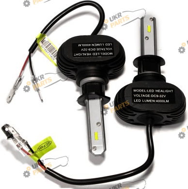 LED лампа HeadLight S1 6000K 4000lm с радиатором H3 25 Вт (00-00007436)