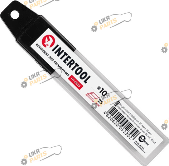 Набор лезвий для ножа Intertool 25 мм, 10 шт (HT-0523)