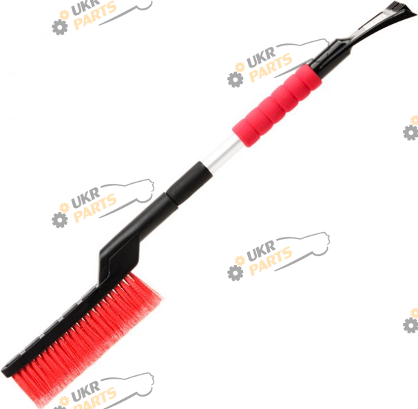 Щетка для уборки снега и льда Intertool 68-86 см с телескопической ручкой (AT-0118)