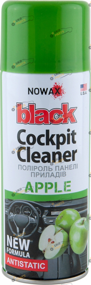 Полироль для торпеды NOWAX Black Cockpit Cleaner яблоко 0.45 л (NX00458)