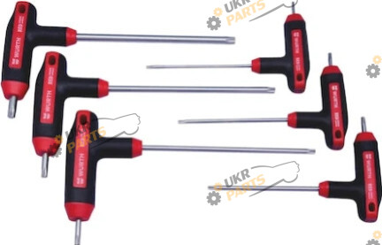 Набор отверток Wurth з Т-подібною рукояткою, TORX, RED STRIPE 6 шт (5751913063)