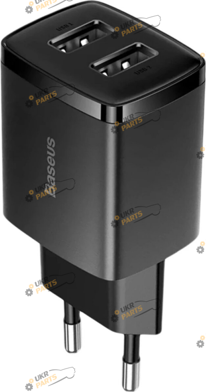 Зарядное устройство Baseus Compact Charger 2U 10.5W EU Black USB 2.1 А (CCXJ010201)